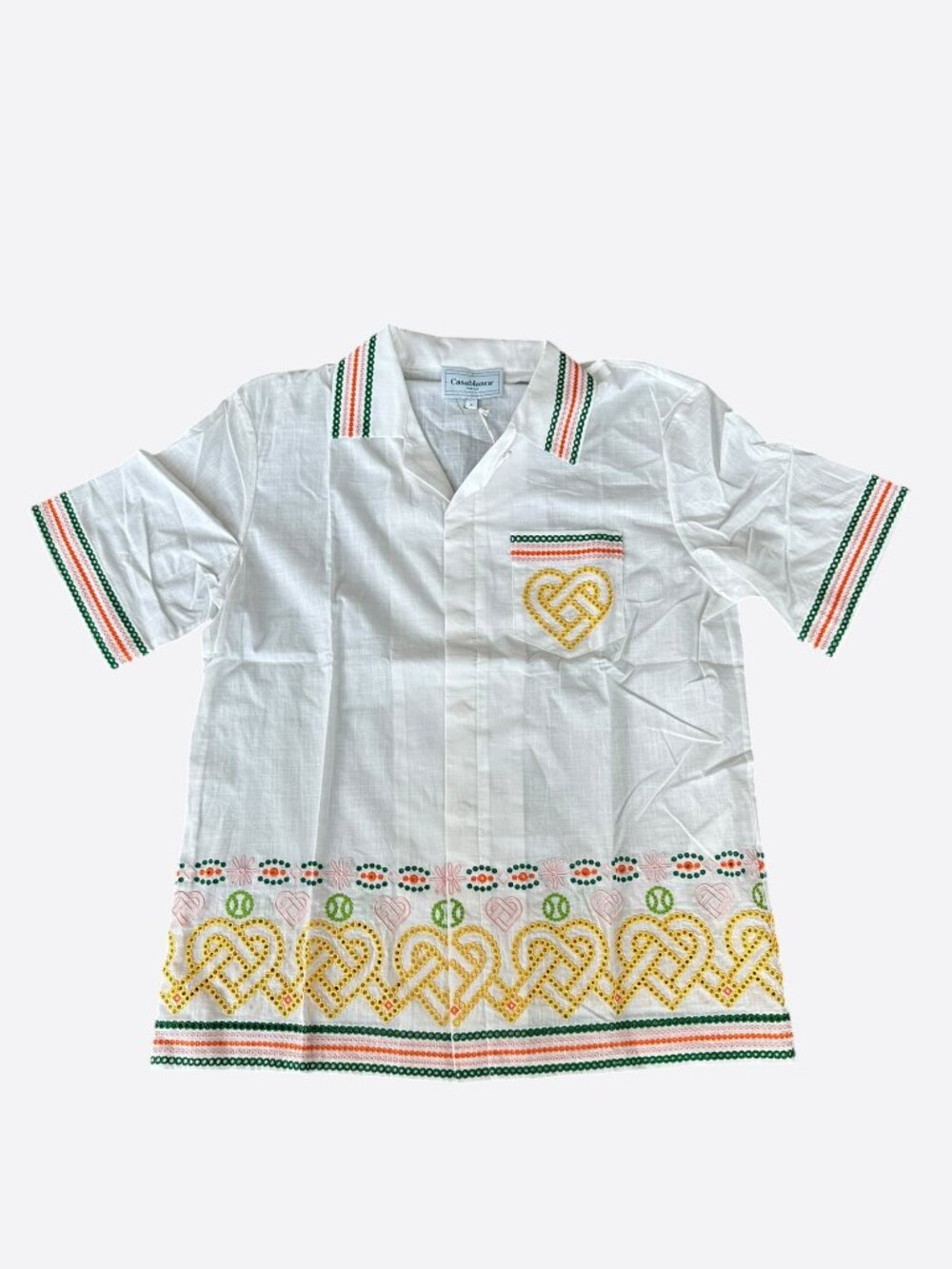Casablanca White & Multicolor Anglaise Gradient Hearts Button Up Shirt